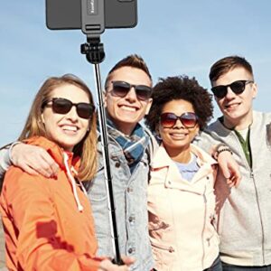 Selfie Stick Tripod with Detachable Wireless Remote, 4 in 1 Extendable Portable Selfie Stick & Phone Tripod Stand Compatible with Gopro, iPhone/Samsung/Huawei, etc.