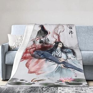 ceferon mo dao zu shi ultra-soft micro fleece throw blanket living room 80'x60', black