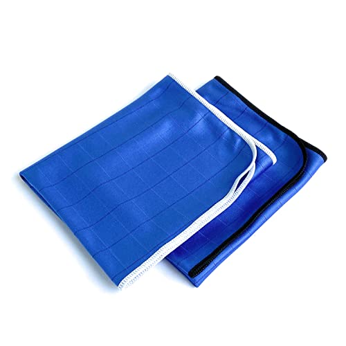 WITHUS The Shine Carbon Microfiber Glass Towel 2-Pack, 380gsm - Gloss Effect, Static Electricity Prevention, Lint Free, Korean Premium Car Window Care, Bath, Kitchen Cleaning Cloth, 16x19.7