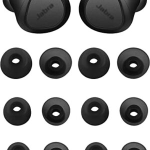 Rqker Ear Tips Compatible with Jabra Elite 7 Pro Elite 7 Active Earbuds, 6 Pairs S/M/L Sizes Soft Silicone Ear Tips Earbud Covers Eartips Compatible with Jabra Elite 7 Pro Elite 7 Active, SML, Gray
