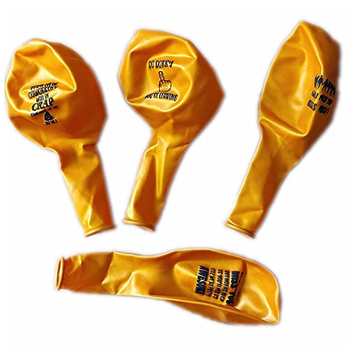 30 Pack 12" GOLD Fun Office Leaver Going Away Balloons Colleague/Coworker Last Day Office Party Balloon Decorations for Farewell Party Going Away Goodbye Party Office Work Party Graduation Decorations