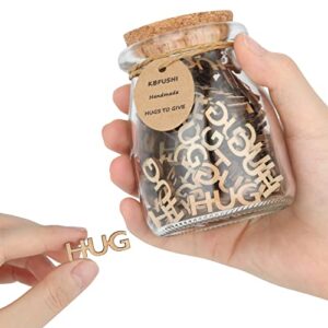 KBFUSHI Give a Hugs in a Jar(7oz),Jar of Hugs - Thinking of You Gifts for Mother,Father,Long Distance Relationship Gifts for Girlfriend, Boyfriend, Friends.