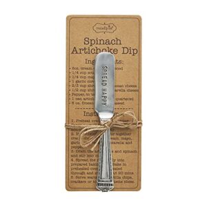 mud pie recipe spreader set, 5.5", spinach
