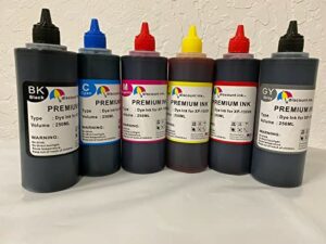 colorpro 1500ml premium ciss refillable ink refill bottle for epson xp-15000, black, cyan, magenta, yellow, gray, red