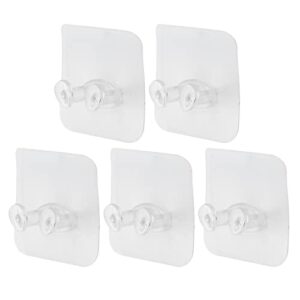 chiciris self adhesive hooks, 5pcs waterproof strong viscosity shower holder for phone for kitchen for towel for plug for bathroom