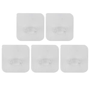 CHICIRIS Self Adhesive Hooks, 5pcs Waterproof Strong Viscosity Shower Holder for Phone for Kitchen for Towel for Plug for Bathroom