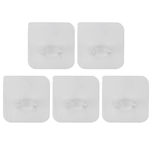 CHICIRIS Self Adhesive Hooks, 5pcs Waterproof Strong Viscosity Shower Holder for Phone for Kitchen for Towel for Plug for Bathroom