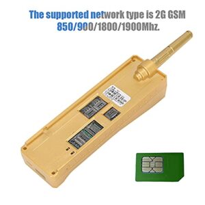 Limouyin Vintage Cell Phone, Retro Brick Cell Phone Four Card Four Standby Quad‑Band 2G Bluetooth Mobile Phone 4800mAh Long Standby Big Button Phone for Seniors(Gold)