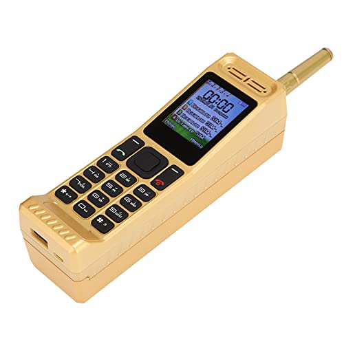 Limouyin Vintage Cell Phone, Retro Brick Cell Phone Four Card Four Standby Quad‑Band 2G Bluetooth Mobile Phone 4800mAh Long Standby Big Button Phone for Seniors(Gold)