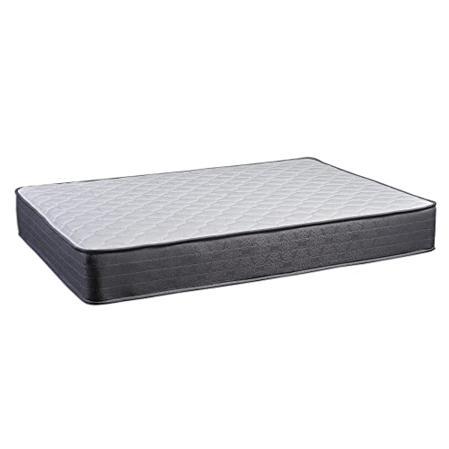 Treaton King 9 Inch Hybrid Mattress in a Box for Medium Firm Support, Motion Isolation and Pressure Relief, Black
