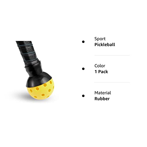 EASYPICK Pickleball Ball Retriever Picker Upper: Fits All Standard Pickleball Paddles, Easy Attaches Pickleball Paddles, The Easy Way Pick Up Pickleball Balls Without Bending Over, Black (1 Pack)