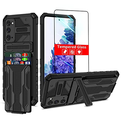 THMEIRA Samsung Galaxy S20 FE 5G Case Wallet with Detachable Card Holder, Built-in Stand with Screen Protector, 360 Full Body Shockproof Heavy Duty Case for Samsung Galaxy S20 FE 6.5'' (Not Fit S20)