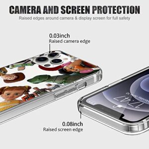 Funny Designed for iPhone 13 Pro Max Case for Men/Women/Girl/Boy, Clear Soft TPU Case with 4 Corners Shockproof Protection (Cute-Funny-Toy-Story)
