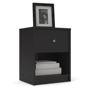 Home Square 3pc Set of Engineered Wood Black 3Drawer Chest 6Drawer Dresser & Nightstand