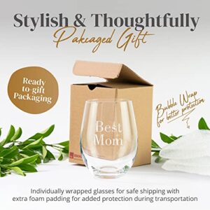 Personalized 15oz Wine Glass Engraved with Your Custom Text - Customized Gifts, Unique Birthday Gift, Bridesmaid Gift, Custom Gifts for Women or Men (15oz Wine)