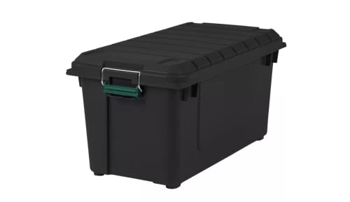 IRIS 82qt Remington Weather Tight Storage Tote Black