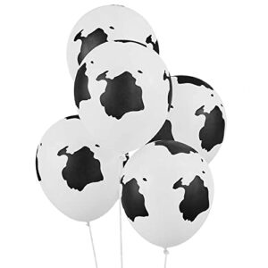 xo, fetti cow print latex balloons - 25 pk, 12" | bachelorette party decorations, last rodeo, bridal shower, birthday party, baby shower