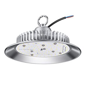 100w ufo led high bay light commercial light,6500k ac85~277v, with chain non-dimmable,lightweight aluminum alloy led industrial lamp for garage warehouse workshop shopping mall stadium exhibition hall