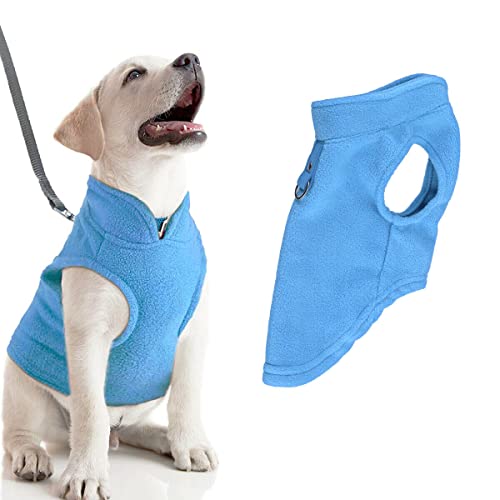 Oomiibe Winter Pet Dog Clothes Puppy Clothing French Bulldog Coat Pug Costumes Jacket Dog Cold Weather Coats for Small Dogs Chihuahua Vest (Small,Blue)