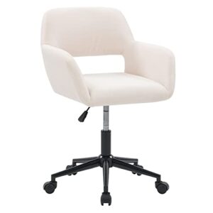 corliving marlowe fabric upholstered task chair in off white