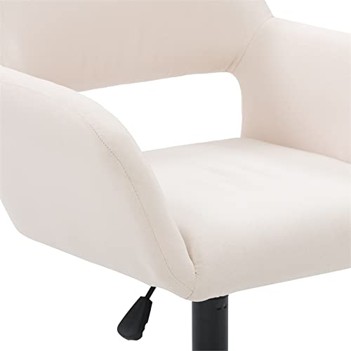 CorLiving Marlowe Fabric Upholstered Task Chair in Off White