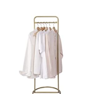 VEGAINDOOR Clothing Racks For Hanging Clothes,Garment Rack,Metal Strong Heavy Duty Hanging Clothes Rack for Small Spaces and Rooms,Metal Clothes Rail,Portable Clothes Rack,Gold