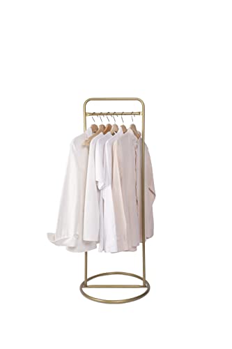 VEGAINDOOR Clothing Racks For Hanging Clothes,Garment Rack,Metal Strong Heavy Duty Hanging Clothes Rack for Small Spaces and Rooms,Metal Clothes Rail,Portable Clothes Rack,Gold