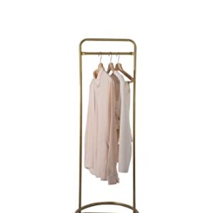 VEGAINDOOR Clothing Racks For Hanging Clothes,Garment Rack,Metal Strong Heavy Duty Hanging Clothes Rack for Small Spaces and Rooms,Metal Clothes Rail,Portable Clothes Rack,Gold