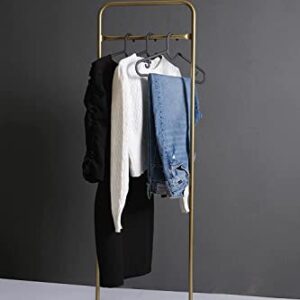 VEGAINDOOR Clothing Racks For Hanging Clothes,Garment Rack,Metal Strong Heavy Duty Hanging Clothes Rack for Small Spaces and Rooms,Metal Clothes Rail,Portable Clothes Rack,Gold