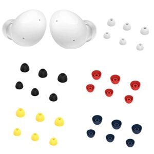 Ear Tips for Samsung Galaxy Buds 2 True Wireless Earbuds Noise Cancelling 6pcs Silicone Ear Buds Anti-Slip Replacement, Fit in The Charging Case (Red)