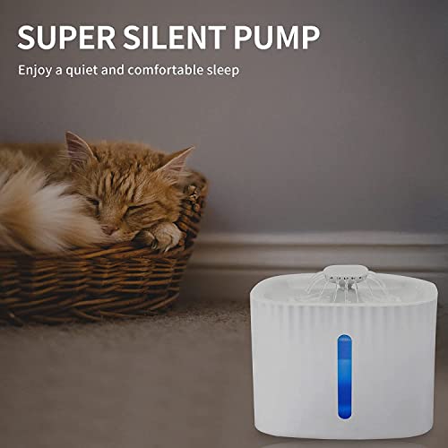 Cat Water Fountain, Arespark Pet Water Fountain, 3L Automatic Cat Water Dispenser with 4 Replacement Filters, Large Tank with LED Indicator, Drink Well for Cats, Dogs, Multiple Pets