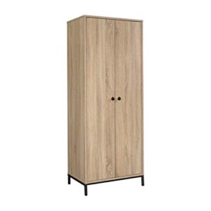 sauder north avenue storage cabinet, l: 23.47" x w: 15.55" x h: 60.04", charter oak finish