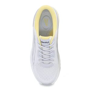 Dansko Women's Pace White/Yellow Walking Shoe 8.5-9 M US - Added Support and Comfort