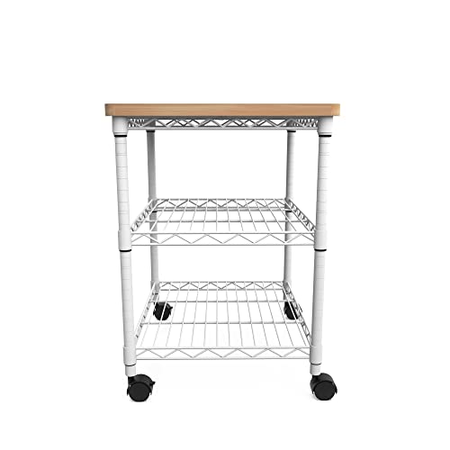 Safco Products Deskside Wire Machine Stand, Holds up to 200 lbs. White