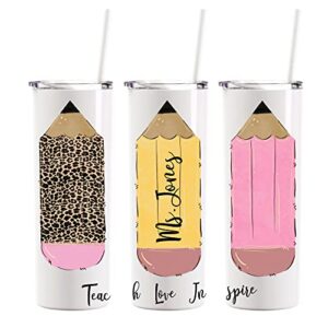 avito personalized 20 oz teacher appreciation cup, permanent printing teacher gift, teacher pencil tumbler, teacher gifts, teacher life cup