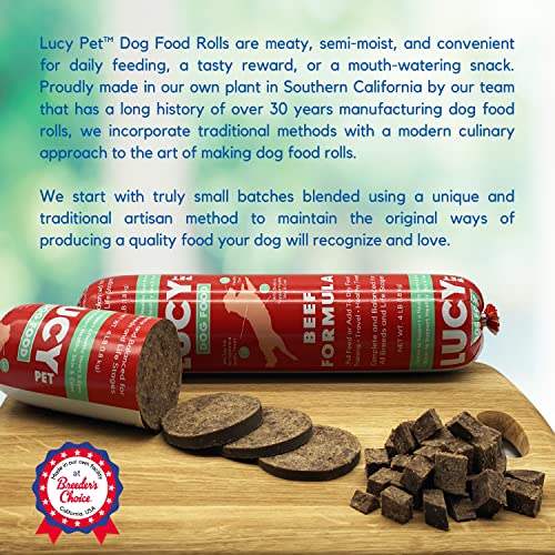 Lucy Pet Products Lucy Pet Beef Formula Dog Food Rolls