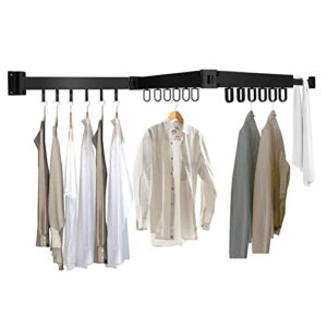 globalstore clothes drying rack, laundry drying rack clothing 3-fold wall mounted drying rack drying rack clothing foldable for hanging clothes retractable clothing drying rack for indoor laundry