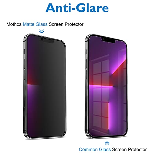 Mothca for iPhone 14 Plus/13 Pro Max 6.7-inch Matte Privacy Screen Protector with Alignment Sticker, Full Coverage Tempered Glass Anti-spy Anti-Glare Anti-Fingerprint Shield, Easy to Install