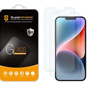 Supershieldz (2 Pack) Anti Glare (Matte) Screen Protector Designed for iPhone 14 Plus/iPhone 13 Pro Max (6.7 inch) [Tempered Glass] 0.33mm, Anti Fingerprint, Anti Scratch, Bubble Free