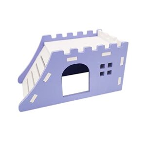 yirtree chinchilla hut easy cleaning stable structure mouse nest house toy small animal supplies purple