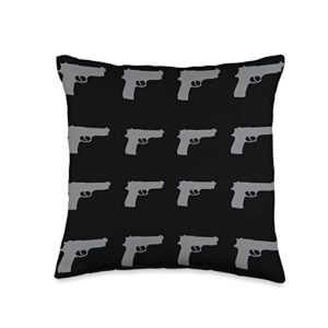guns pillows decor 2.0 guns throw pillow, 16x16, multicolor