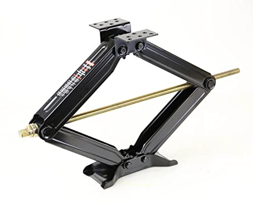 ROCKMAN RV Camper Trailer Stabilizer Leveling Scissor Jacks w/Socket & Level 24" 7500lbs Set 4