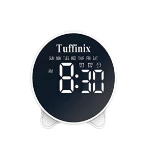 led digital kitchen timer with alarm clock - tuffinix kitchen countdown timers with 2 groups of alarm clock 3-level volume for cooking kids adults gym bedroom, usb mode& battery mode