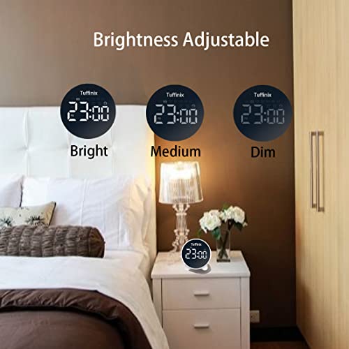 LED Digital Kitchen Timer with Alarm Clock - Tuffinix Kitchen Countdown Timers with 2 Groups of Alarm Clock 3-Level Volume for Cooking Kids Adults Gym Bedroom, USB Mode& Battery Mode