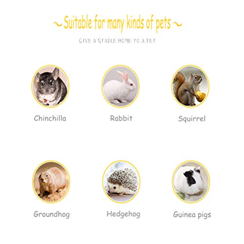 Hamiledyi Bunny Grinding Claw Pad Rabbit Lava Grinding Teeth Stone Hamster Chew Toy for Rat Gerbil Chinchilla Hedgehog Guinea Pig…