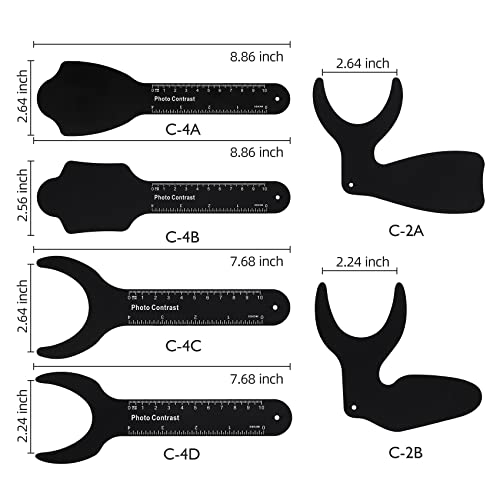 Annhua Dental Contraster Intraoral Photographic, 6 PCS Dental Photo Contrast Kit Palatal Intraoral Photography Kit Black Background Board for Dental Clinic, Lab - Autoclavable