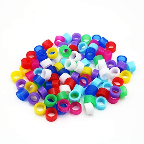 LIXFDJ with Numbered Bird Leg Clip Plastic Ultralight Ring Bird Ring Leg Bands for Parrot Clip Rings Finch Canary Gouldian Diameter 2mm 3mm 4mm 5mm,100pcs Bird Foot Ring with 1pcs Installer//6