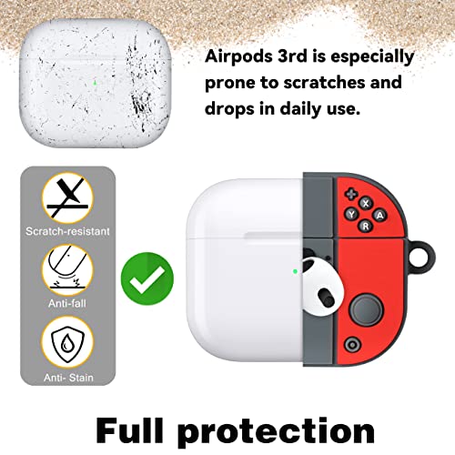 Mulafnxal for Airpods 3 Case 3rd Generation Airpds Case Cute 3D Cartoon for Airpod Gen 3 Cover Unique Funny Cases for Boys Girls Kids Teen for Air pods 3