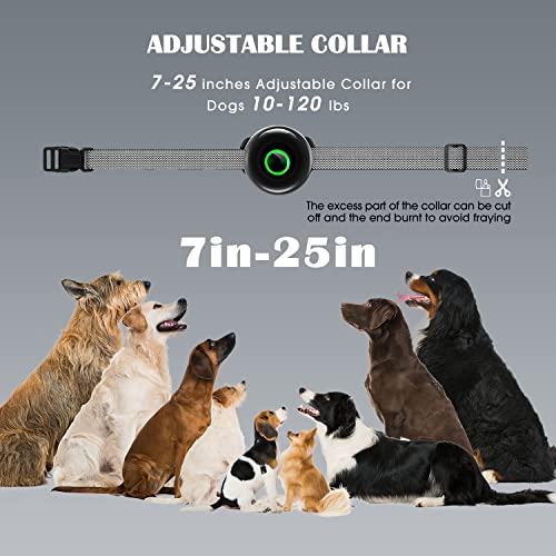 FATEAR Dog Shock Training Collar with Remote 2000ft for Large Medium Small Dogs, Rechargeable Waterproof Electric Collar with 3 Modes, Beep, Vibration and Shock