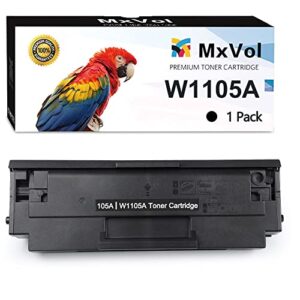 mxvol compatible toner cartridge replacement for hp 105a 105 w1105a high yield 3,000 pages use for hp mfp 137fnw 137fwg 135a 135ag 135fnw 135r 135w 135wg 107a 107r 107w printer (black, 1-pack)